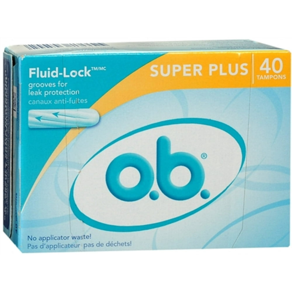 2 Pack o.b. Tampons Super Plus 40 Each