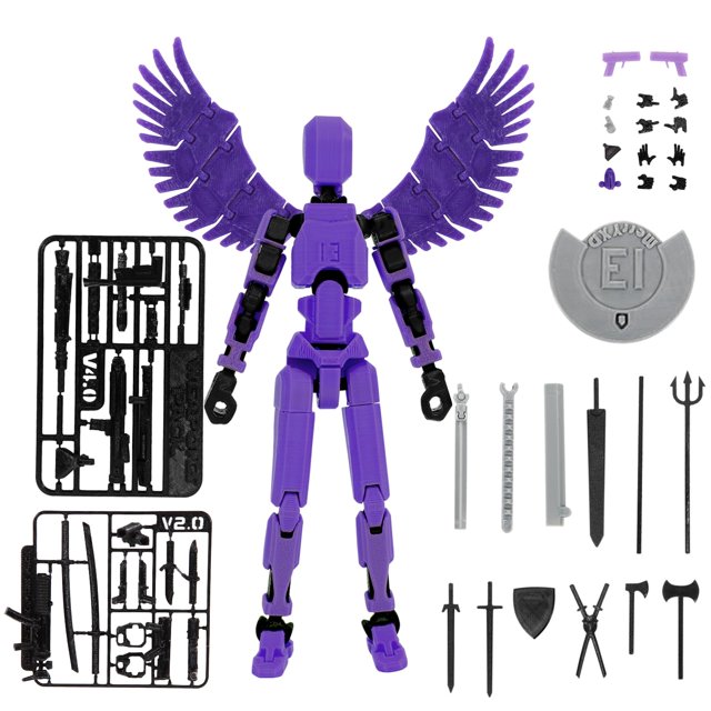 Merryxd Titan 13 Figura de acción Ensamblaje completo Dummy 13 Figura de acción Lucky 13 Figura de acción T13 Figura de acción Impreso en 3D Multiarticulación Móvil Nova 13 Figura de acción Juguete Pú