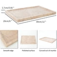 thumbnail image 3 of Real Luxurious Natural Marble Vanity Tray Genuine Marble/Stone Storage Tray for Home Decor Bathroom/Kitchen/Vanity/Dresser Non-Resin/Non-Ceramic, 3 of 7