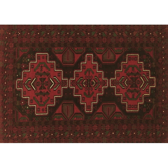 Ahgly Company Indoor Rectangle Persian Brown Traditional Area Rugs, 8' x 10'