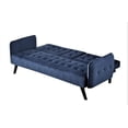 thumbnail image 4 of Uspridefurniture Beniamino 78'' Velvet Square Arm Sleeper, Blue, 4 of 6