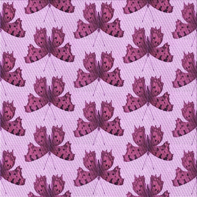 Ahgly Company Machine Washable Indoor Square Transitional Medium Violet Red Pink Area Rugs, 8' Square