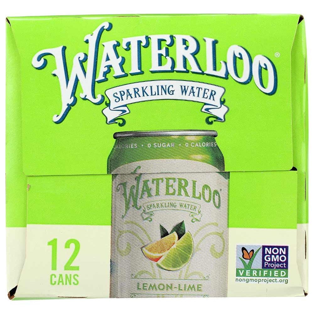 Waterloo Lemon Lime Sparkling Water, 144 Fluid Ounce -- 2 per Case.