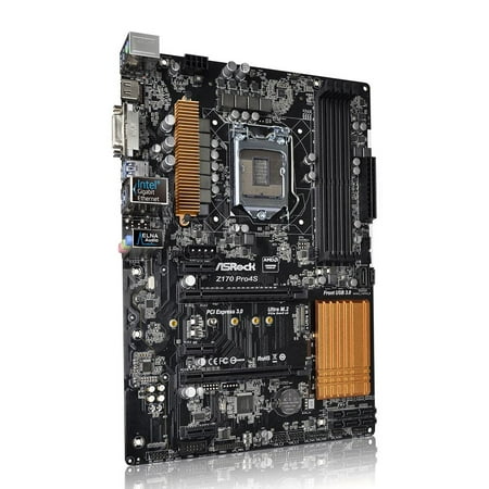 ASRock Z170 Pro4S LGA 1151 6Gb/s USB 3.0 ATX Intel Intel HDMI SATA (Best Z170 Motherboard 2019)