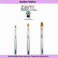 ZEM Brush Mfg AS32 Golden Taklon Synthetic Shaders Artist Paint Brush