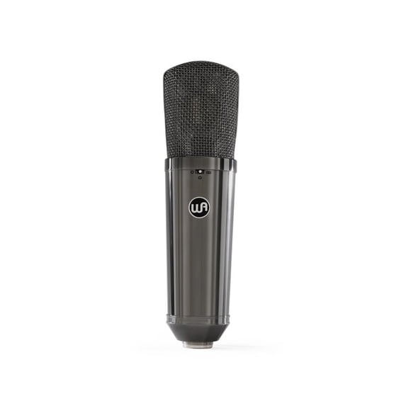 Warm Audio WA87-R2-TS Limited-Edition Stereo Pair Large-Diaphragm Balanced Condenser Microphone, Titanium Finish