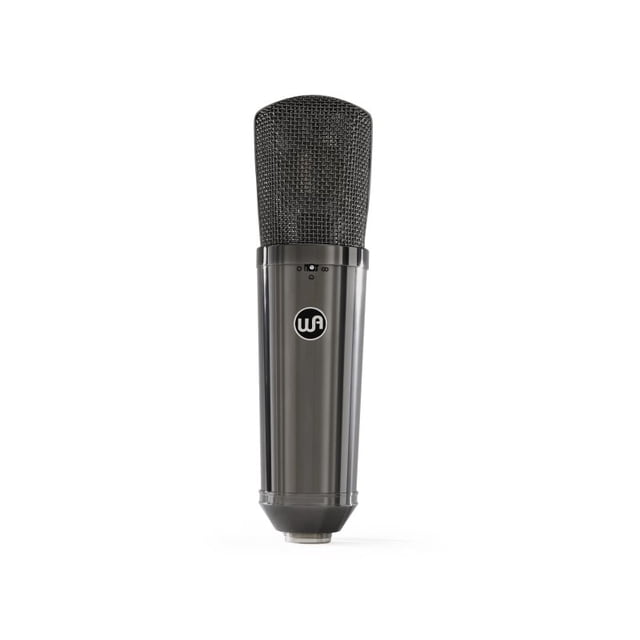 Warm Audio WA87-R2-TS Limited-Edition Stereo Pair Large-Diaphragm Balanced Condenser Microphone, Titanium Finish