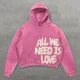 thumbnail image 4 of Sudadera con capucha de gran tamaño con estampado de letras retro de moda americana nueva de 2024 para mujer, sudadera informal gótica estilo hip-hop Y2K Harajuku, top de calle, 4 of 4