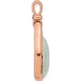 thumbnail image 2 of Ss/Rose Plated Sterling Silver Rose Gold-Plated Green Chalcedony Pendant (30.88 X 15.35) Made In Thailand qp5641, 2 of 5