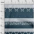 thumbnail image 1 of oneOone Silk Tabby Teal Blue Fabric Block Quilting Supplies Print Sewing Fabric By The Yard 42 Inch Wide, 1 of 4