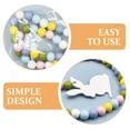 thumbnail image 6 of FRCOLOR  Wood Bead And Tassel Easter Garland Hanging Wall Beads Bunny, 6 of 8