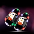 thumbnail image 2 of LNMQLPDBS Toddler Boy Sandals Summer Cartoon Decoration Open Toe Flat Hot Led Luminous Slippers for Kids Comfort Soft Sole Toddler Jelly Sandal Casual Kids Slippers Boys Black 7-8 Years, 2 of 4