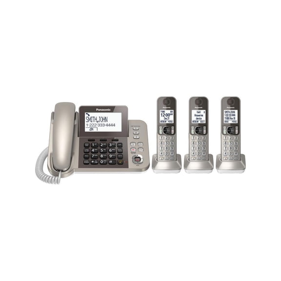 Panasonic KXTGF353N Dect 3-Handset Landline Telephone