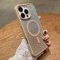 thumbnail image 6 of TECH CIRCLE for iPhone 15 Magnetic Case,Women Girl Soft Cute Luxury Bling Gradient Glitter Phone Case Compatible with MagSafe Shockproof Back Cover for iPhone 15 6.1" 2023,Desertgold, 6 of 7