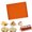 Orange#1950, variant on Silica Gel Baking Mat Nonstick Bake Pan Liner Heat Resistant Pad for Home Kitchen Cookies and Dehydrating Fruit Sheet Tray Oven Dishwasher Safe Accessory