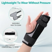 Lefeke Trigger Finger Splint, Multi Finger Brace for Middle, Index, Pinky, Ring Finger, Hand Brace with Finger Support, Straightening Immobilizer for Broken Fingers, Arthritis,Boxing Finger(Black)