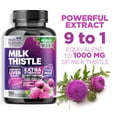 thumbnail image 4 of Milk Thistle Extract - Liver Cleanse Detox & Repair Formula with Dandelion Extract 1000mg - Herbal Liver Supplement - Nature's Milk Thistle w/Silymarin Marianum, Supports Liver Health - 120 Capsules, 4 of 9