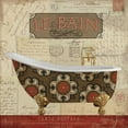 thumbnail image 2 of Pela Studio 20x20 Black Ornate Wood Framed with Double Matting Museum Art Print Titled - Postcard bath I, 2 of 4