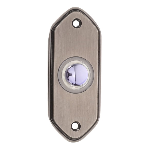 WHAMVOX Interruptor De Timbre Metálico Hexagonal Vintage Para Puerta Con Decorativo Plateado