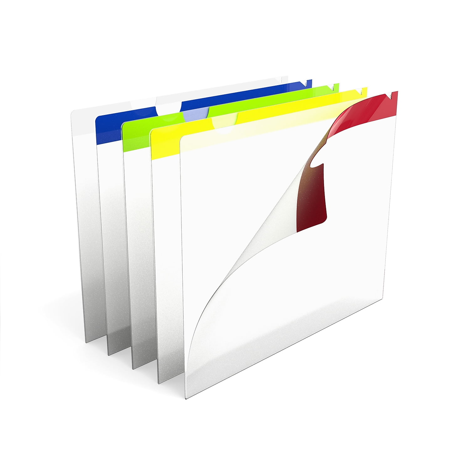 Staples Poly Index Folders Letter Assorted 10/Pack 492035