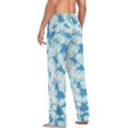 thumbnail image 6 of Men's Pajama Pants with Pockets Sleepwear Lounge Pants Stretch Casual Tie Dye Blue 22, 6 of 7