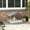 Cream White, variant on PawHut Extendable Outdoor Wicker Dog House W/ Roof for Small & Medium Dogs