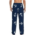 thumbnail image 3 of Disketp Nautical Themed Simple Anchors Men'S Pajama Pants - Ultra Soft Fleece Sleep And Lounge Pants (Size: S-Xxl), 3 of 9