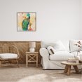 thumbnail image 2 of Stupell Modern Peacock Cherry Blossoms Animals & Insects Painting Gray Framed Art Print Wall Art, 2 of 8