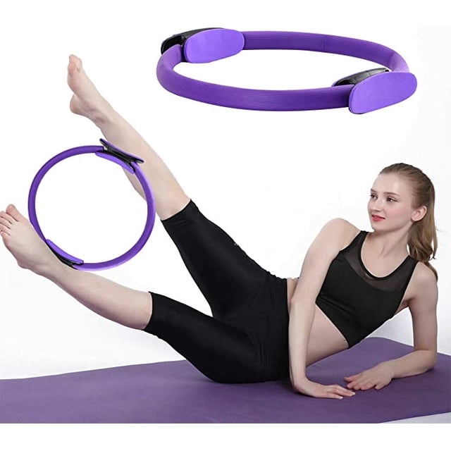 Jinsinto Pilates Circle, Yoga Pilates Ring, Pilates Resistance Ring, Multifunctional Strength Training Pilates Ring for Home Body Sculpt Resistance Training Leg Inner Thigh Lightweight
