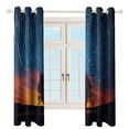 thumbnail image 3 of Galaxy Star Outer Space Modern Window for Living Room Curtains for Child Bedroom Kitchen Decor Blinds Drapes, 3 of 7