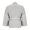 thumbnail image 4 of Lightweight Cardigans Sweater for Women Loose Casual Long Sleeve Open Front Sweater Solid Color Knitted Coats (White M), 4 of 6