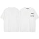 thumbnail image 1 of Camiseta holgada informal de manga corta para hombre con estampado de letras plateadas de edición limitada de Cole Buxton London versión alta112 blanco, 1 of 4