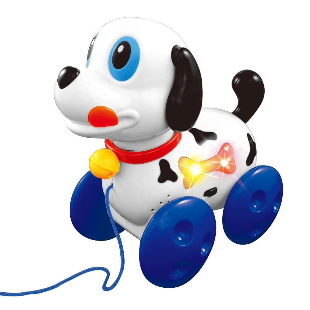 Lightahead® Naughty Musical Dog A Sound & Light Pulling Toy for