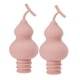 thumbnail image 1 of 2 tapones de corcho reutilizables con forma de calabaza para botellas de champán. Rosado, 1 of 9