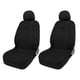 thumbnail image 1 of Delantero Asiento Cubierta Kit Tela Tela Asiento Almohadilla para Coche Auto Camión Negro, 1 of 6