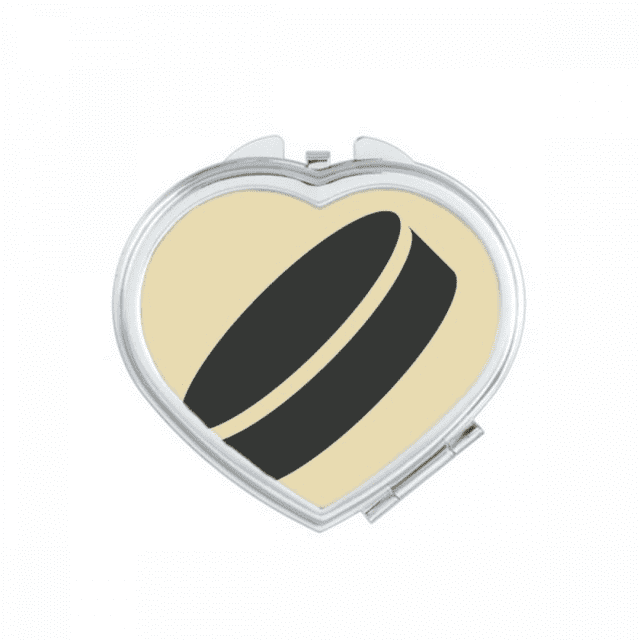 Discus Sport Motif Géométrique Simple Miroir de Voyage Grossissant Portable de Poche Maquillage
