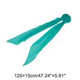 thumbnail image 4 of Unique Bargains 1 Pc Scarf Solid Color Rose Neck Scarf Cyan Green, 4 of 5