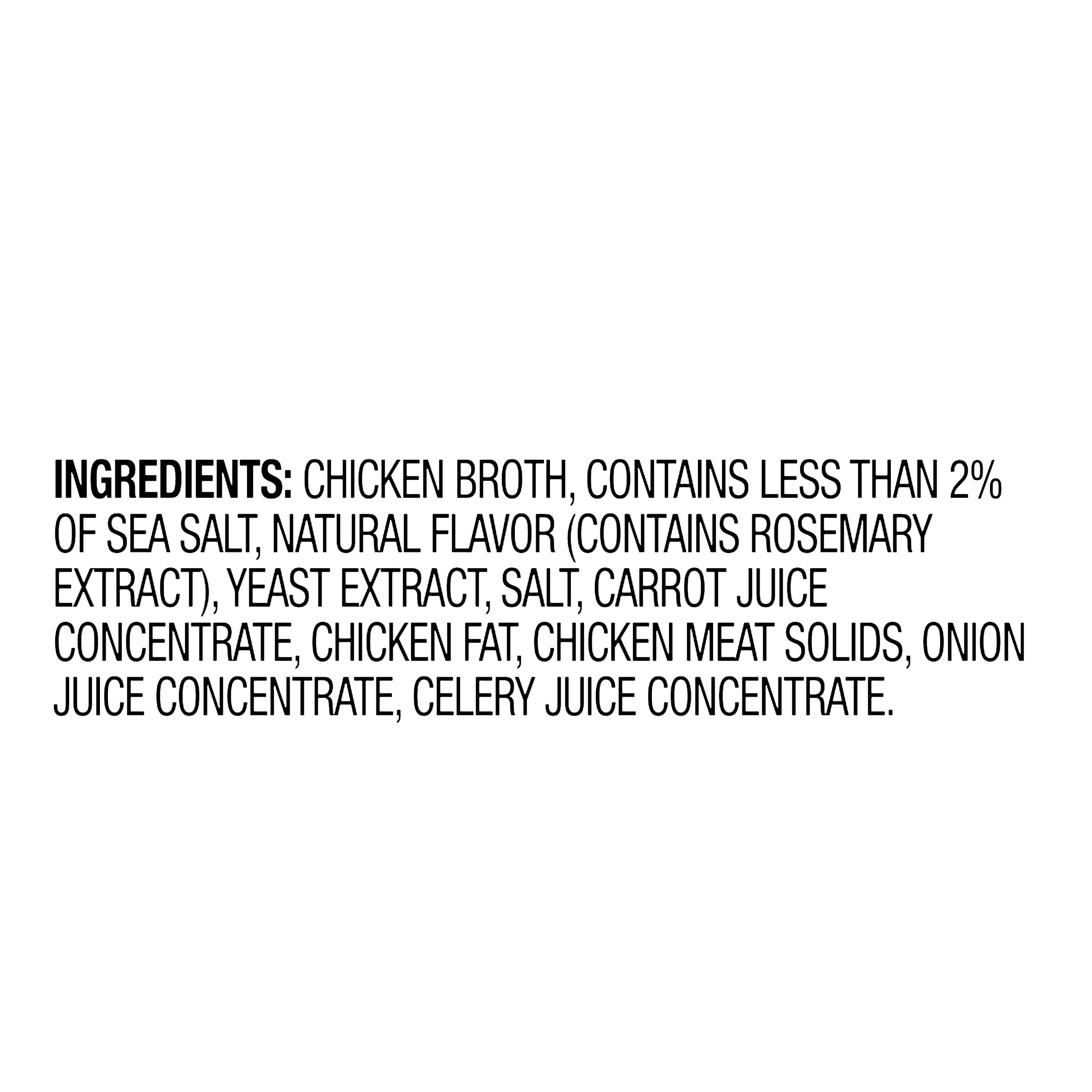 Great Value Family Size Reduced Sodium Gluten-Free Chicken Broth, 48 oz Carton, Shelf-Stable