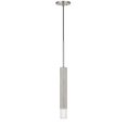 thumbnail image 1 of Benjara BM220651 Hexagonal Metal Frame Single LED Light Pendant with Glass Diffuser, Gray, 1 of 5