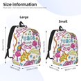 thumbnail image 3 of Yiaed Peace Love and Dove Flower Power Print Backpack, Premium Laptop Backpack, Travel Backpack for Women, Lightweight Backpacks, Comfortable Back Pack-Small, 3 of 5