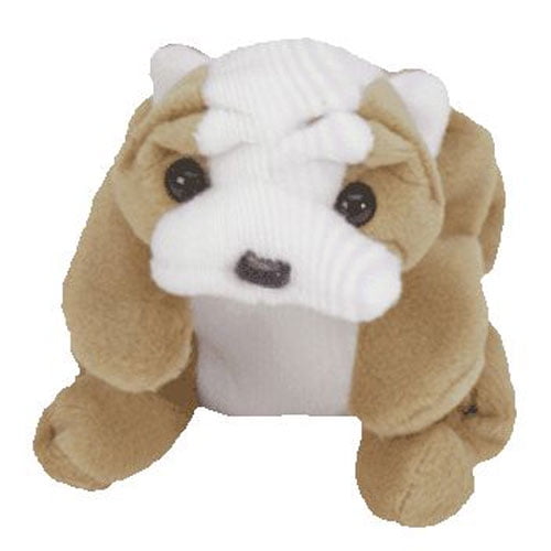 TY Beanie Baby WRINKLES the Bull Dog (8 inch)