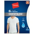 Hanes Men's Tagless Comfortblend VNeck TShirt, 6 Pack