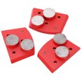thumbnail image 2 of Grinding Pads, Easy Use Sanding Pad 2 Cylindrical Teeth  Grinding Pads Hardware Tools  For Concrete Polishing, 2 of 6