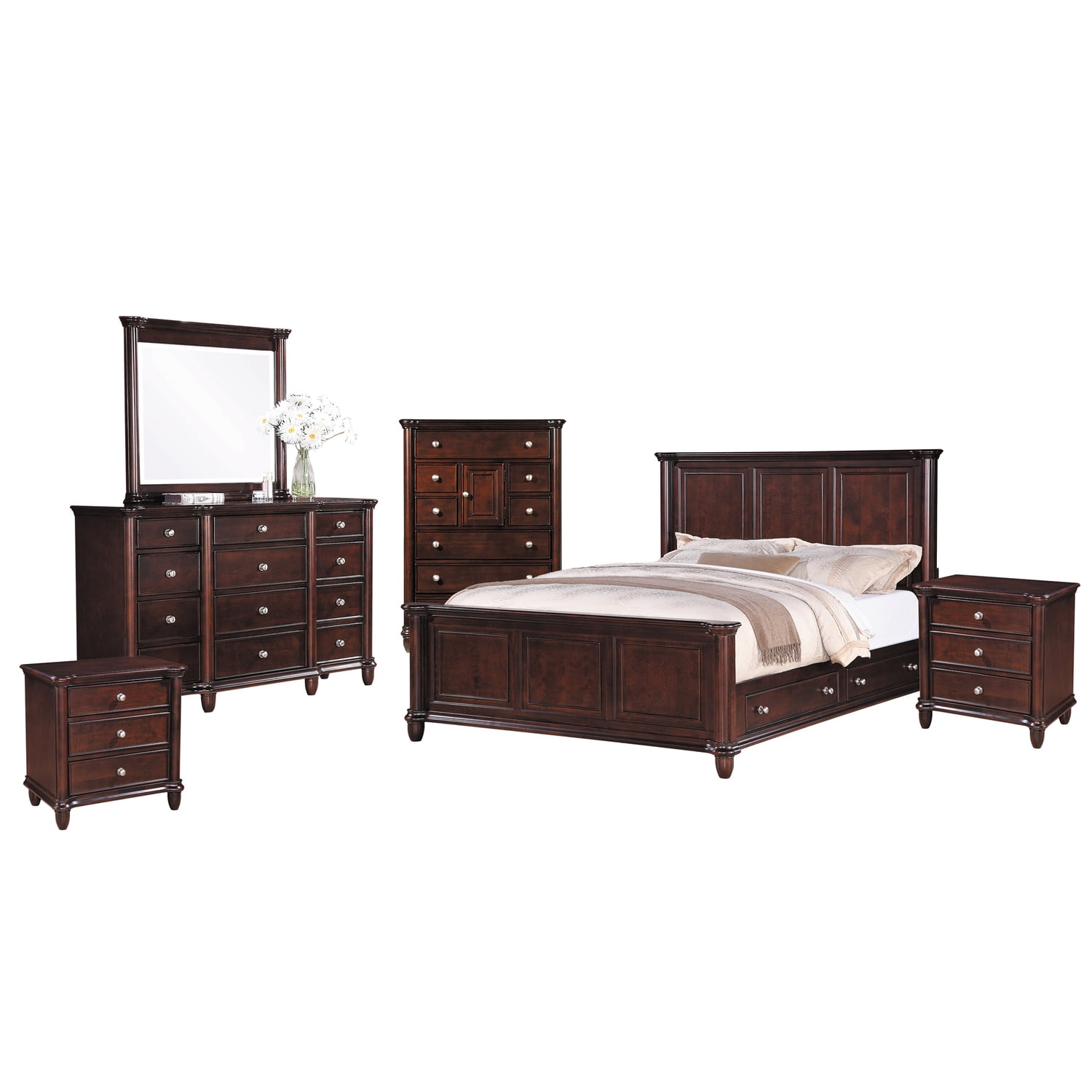 Picket House Furnishings Gavin Queen Storage 6PC Bedroom SetNumber of