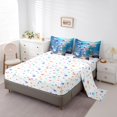 thumbnail image 3 of Erosebridal Axolotl Bed in a Bag Twin size for Teens, Blue Bed Set, Mystic Starry Sky Reversible Bedding Twin Size, Microfiber Room Decor, 7 Pieces, 3 of 6