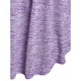 thumbnail image 4 of Camiseta Talla Extra Cuello Cuadrado Espacial Espacio Teñido Rosegal  Mangas largas de talla grande, 4 of 5