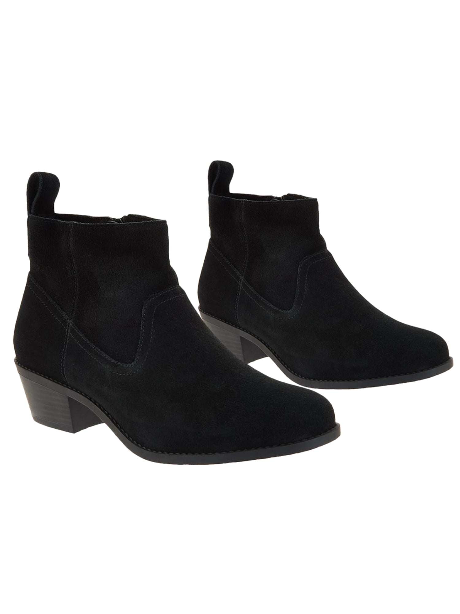 plain black flat boots