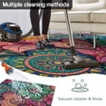 thumbnail image 5 of Colorful Abstract Floral Outdoor Rug for Patio/Deck/Porch, Non-Slip Large Area Rug 5 x 8 Ft, Farmhouse Vintage Flowers Boho Indoor Outdoor Rugs Washable Area Rugs, Camping Rug Carpet Runner, 5 of 8