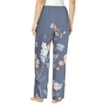 thumbnail image 3 of Fotbe Watercolor Flowers Butterfly Women's Pajama Pants,Sleepwear Pants,Pj Bottoms Drawstring And Pockets-X-Large, 3 of 9
