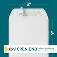 TRAHOO6x9 Envelopes Self Seal 35 Pack Open End Mailing Envelopes